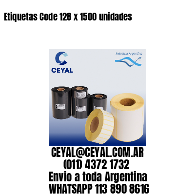 Etiquetas Code 128 x 1500 unidades