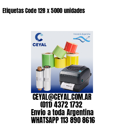 Etiquetas Code 128 x 5000 unidades