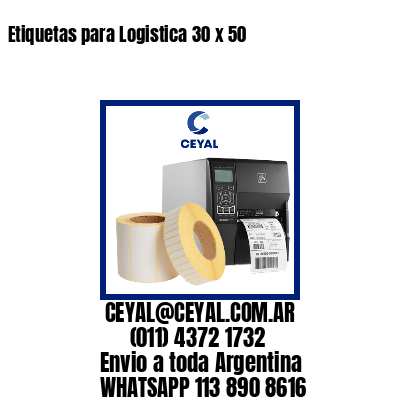 Etiquetas para Logistica 30 x 50