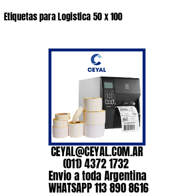 Etiquetas para Logistica 50 x 100