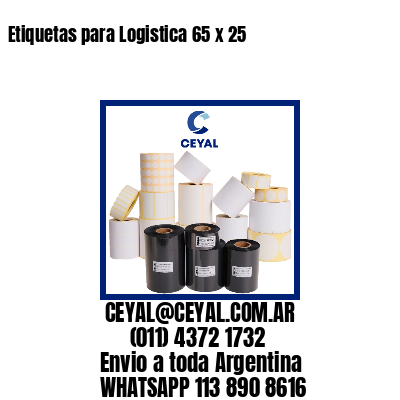 Etiquetas para Logistica 65 x 25