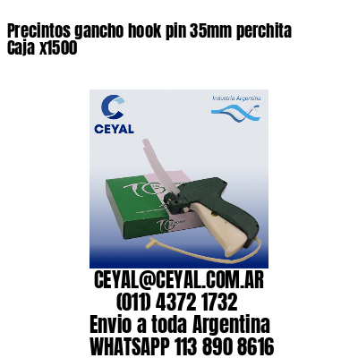 Precintos gancho hook pin 35mm perchita Caja x1500