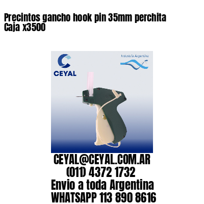 Precintos gancho hook pin 35mm perchita Caja x3500