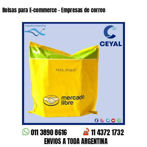 Bolsas para E-commerce – Empresas de correo