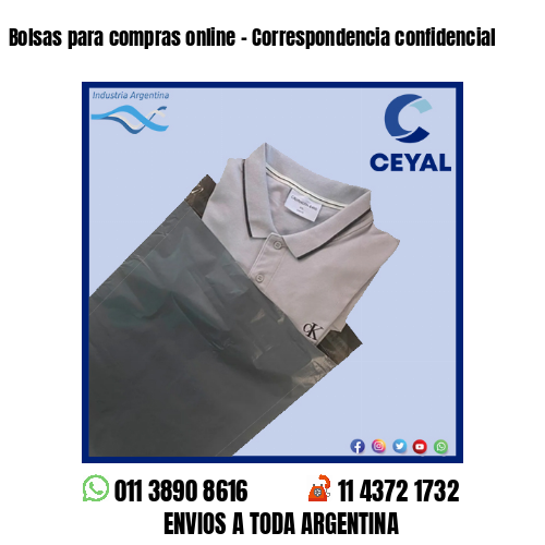 Bolsas para compras online – Correspondencia confidencial