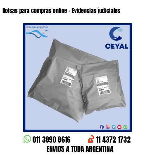 Bolsas para compras online – Evidencias judiciales