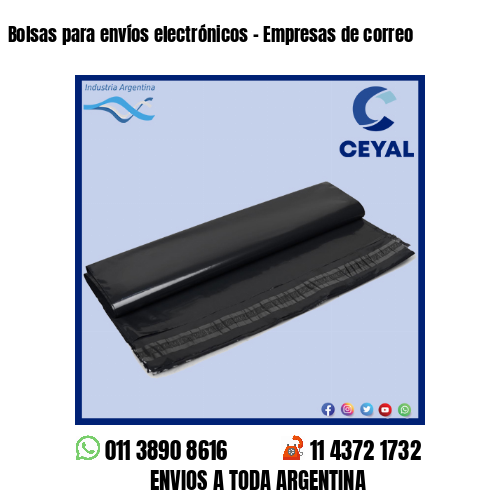 Bolsas para envíos electrónicos – Empresas de correo