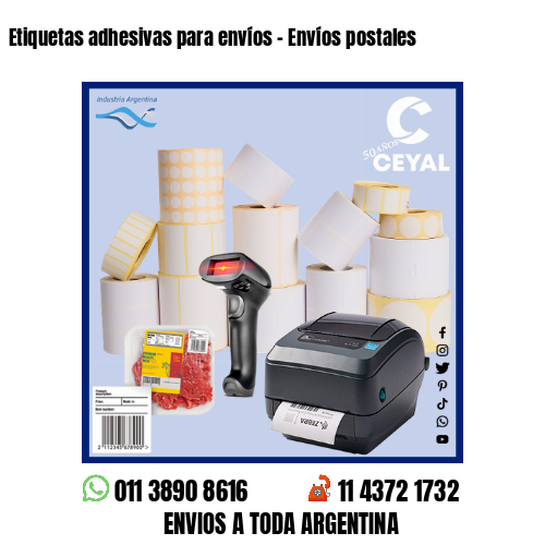 Etiquetas adhesivas para envíos – Envíos postales