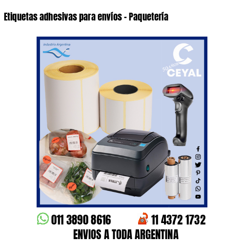 Etiquetas adhesivas para envíos – Paquetería