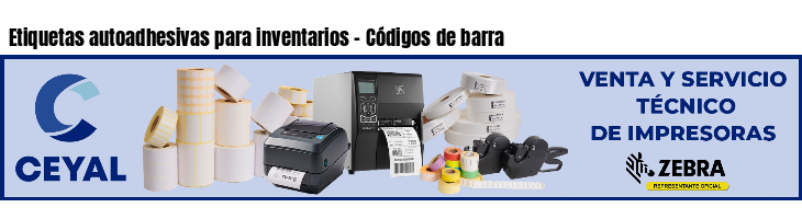 Etiquetas autoadhesivas para inventarios - Códigos de barra