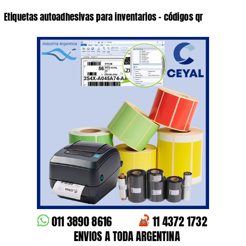 Etiquetas autoadhesivas para inventarios – códigos qr