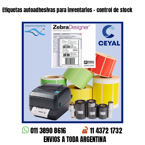 Etiquetas autoadhesivas para inventarios - control de stock