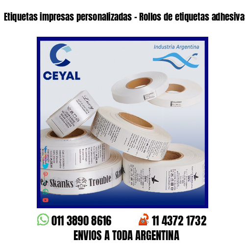 Etiquetas impresas personalizadas – Rollos de etiquetas adhesivas en blanco