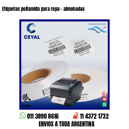 Etiquetas poliamida para ropa – almohadas