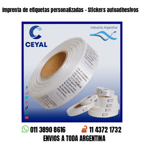 Imprenta de etiquetas personalizadas – Stickers autoadhesivos