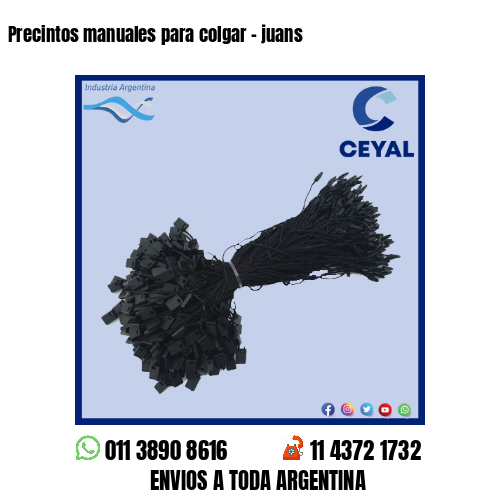 Precintos manuales para colgar – juans