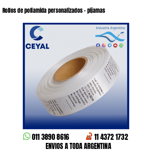 Rollos de poliamida personalizados – pijamas