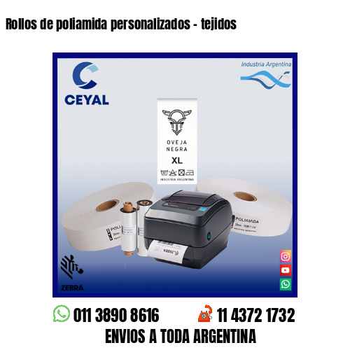 Rollos de poliamida personalizados – tejidos