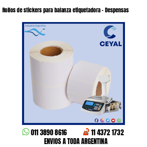 Rollos de stickers para balanza etiquetadora – Despensas