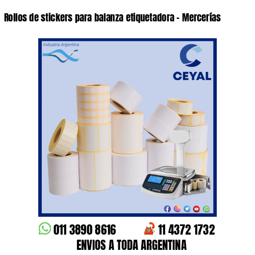 Rollos de stickers para balanza etiquetadora – Mercerías