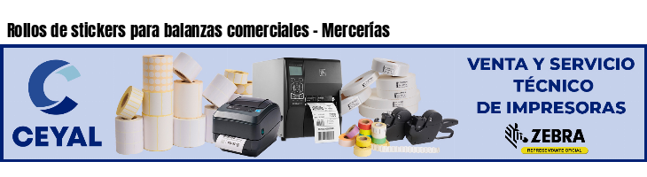 Rollos de stickers para balanzas comerciales - Mercerías