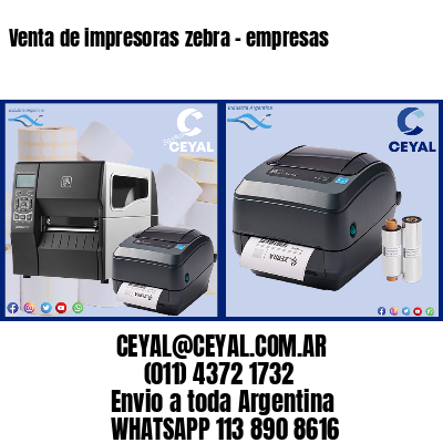 Venta de impresoras zebra – empresas