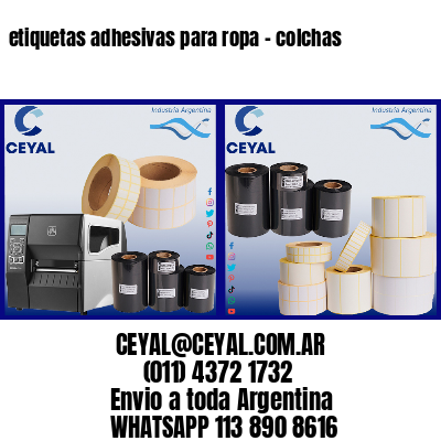 etiquetas adhesivas para ropa – colchas