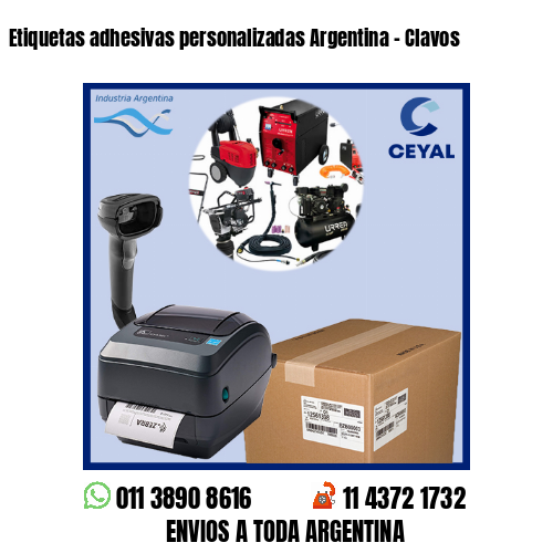 Etiquetas adhesivas personalizadas Argentina – Clavos