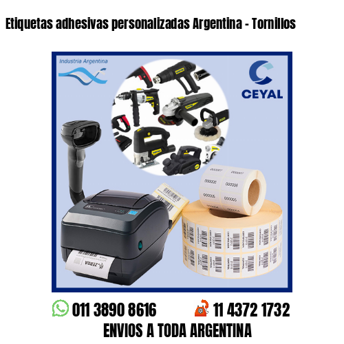 Etiquetas adhesivas personalizadas Argentina – Tornillos