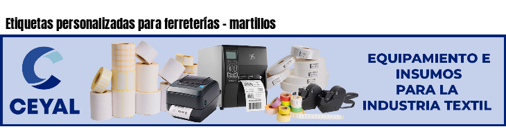 Etiquetas personalizadas para ferreterías - martillos