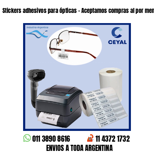 Stickers adhesivos para ópticas – Aceptamos compras al por menor y mayor