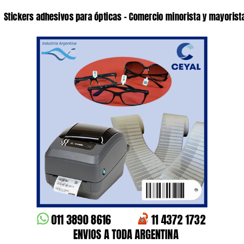 Stickers adhesivos para ópticas – Comercio minorista y mayorista