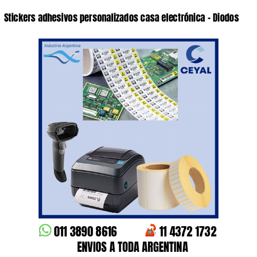 Stickers adhesivos personalizados casa electrónica – Diodos