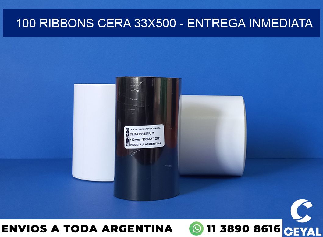 100 Ribbons cera 33×500 – Entrega inmediata