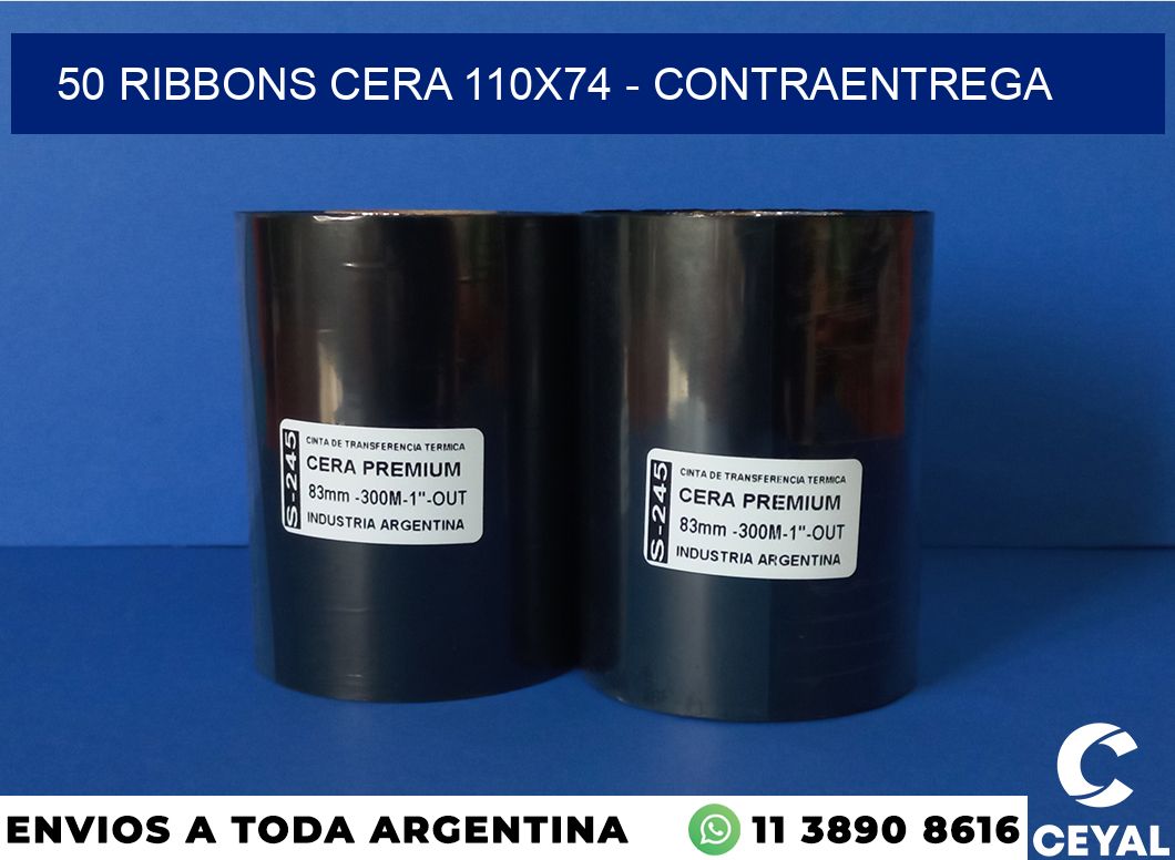 50 Ribbons cera 110×74 – contraentrega