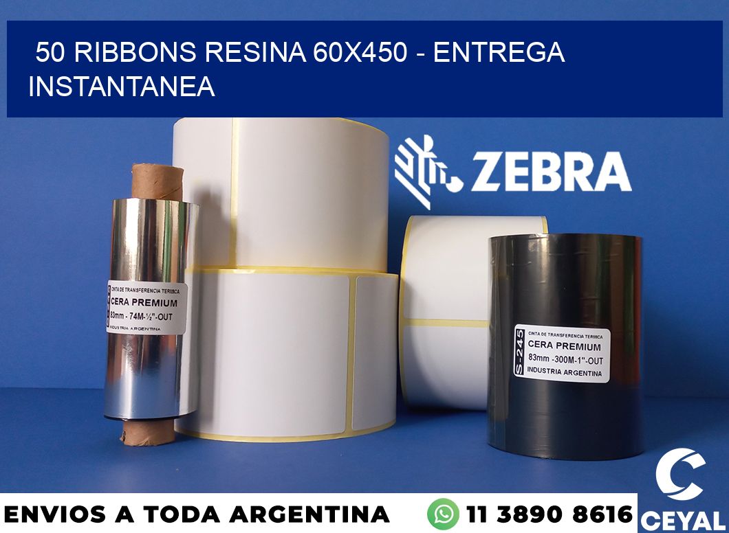 50 Ribbons resina 60x450 - entrega instantanea