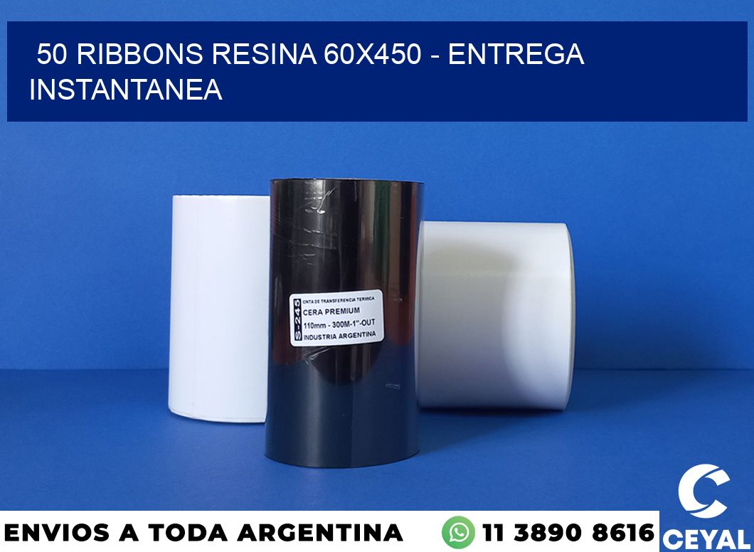 50 Ribbons resina 60×450 – entrega instantanea