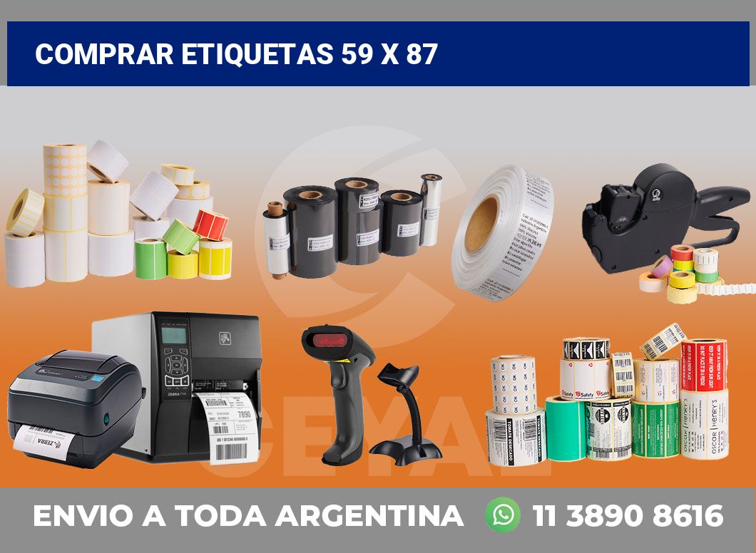 Comprar etiquetas 59 x 87