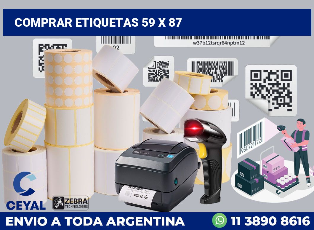 Comprar etiquetas 59 x 87