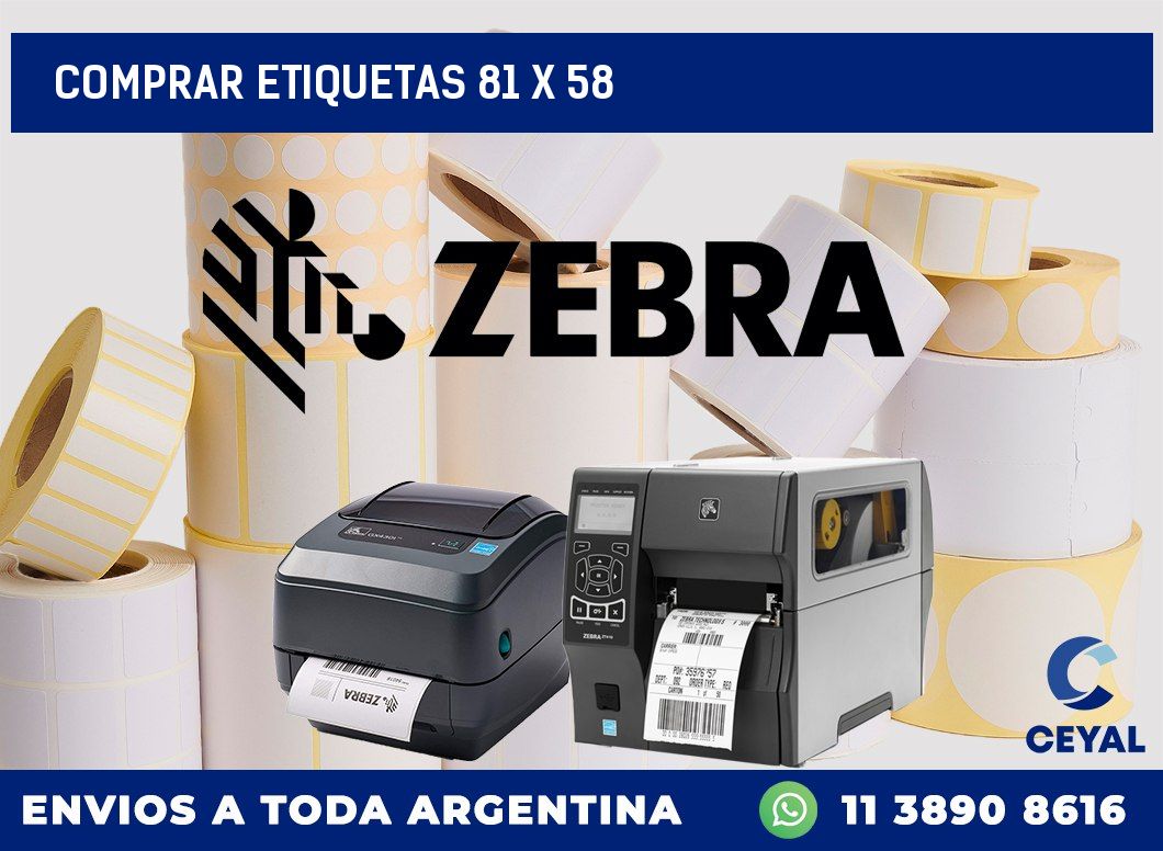 Comprar etiquetas 81 x 58