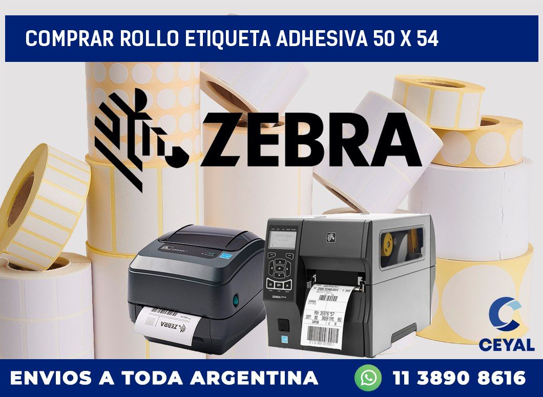 Comprar rollo etiqueta adhesiva 50 x 54