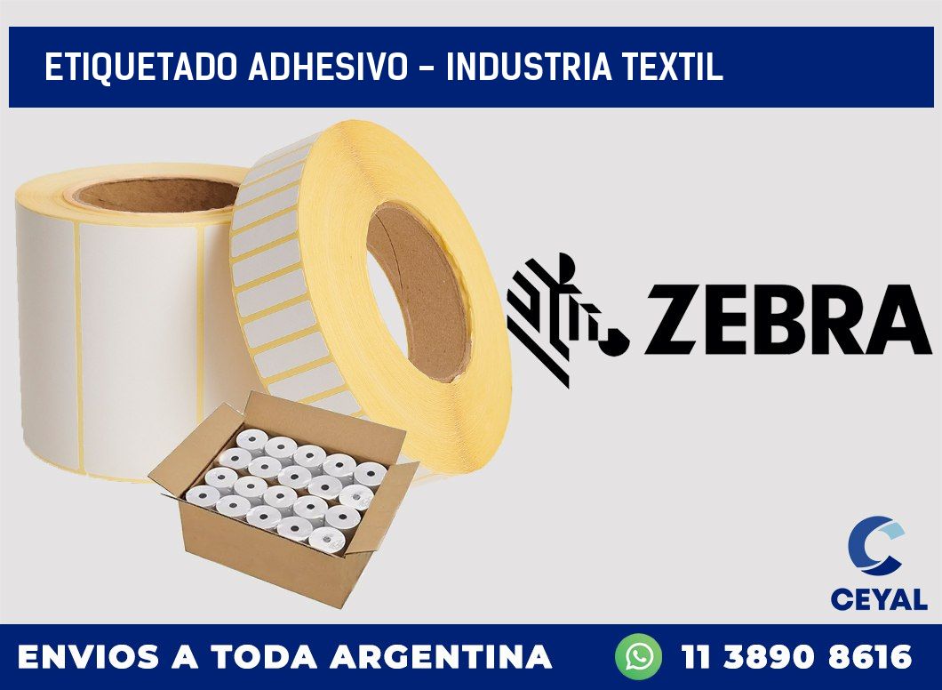 Etiquetado adhesivo – Industria textil