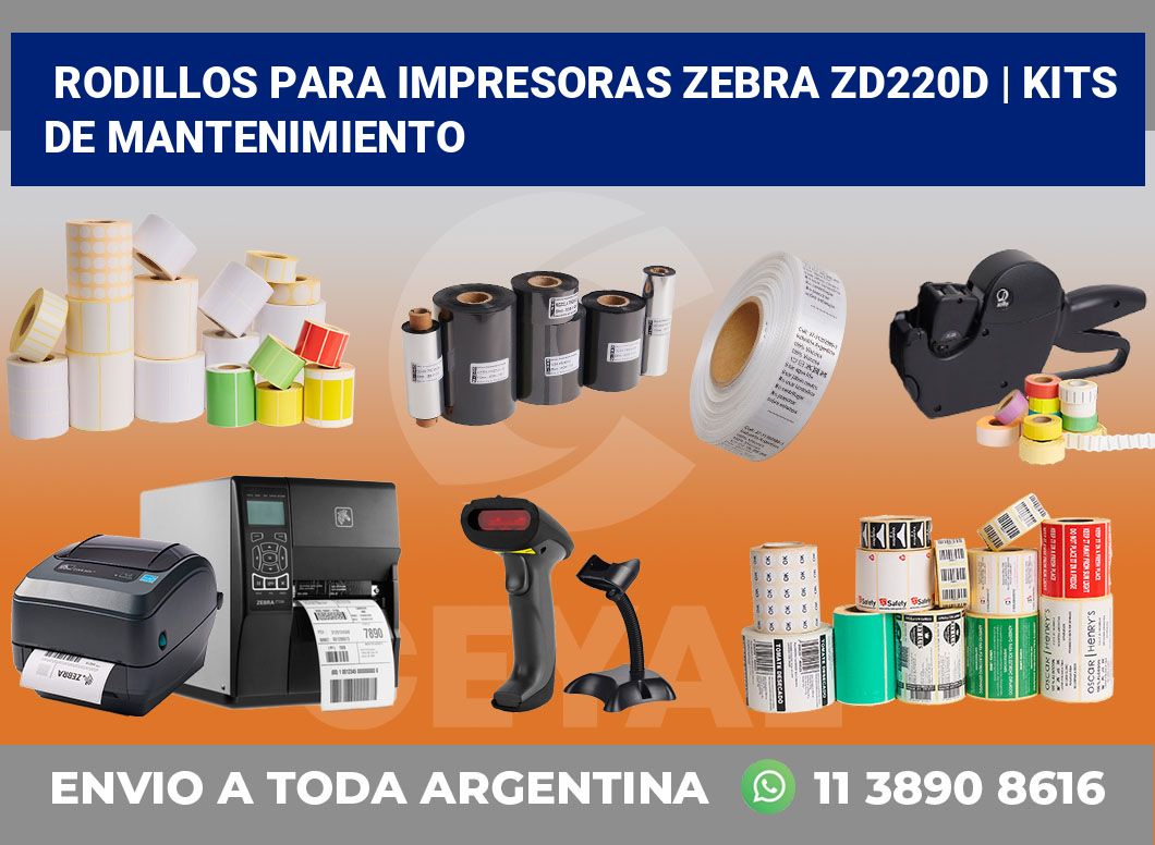 Rodillos para impresoras Zebra ZD220d | Kits de mantenimiento