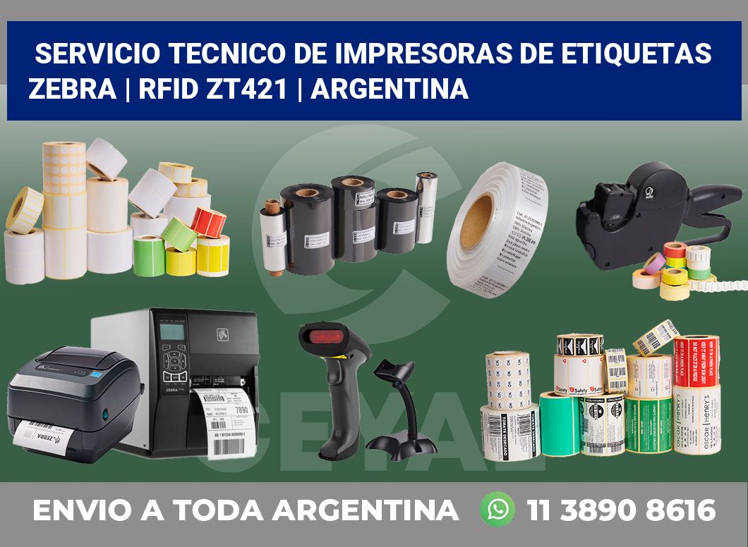 Servicio Tecnico De Impresoras De Etiquetas Zebra | RFID ZT421 | Argentina