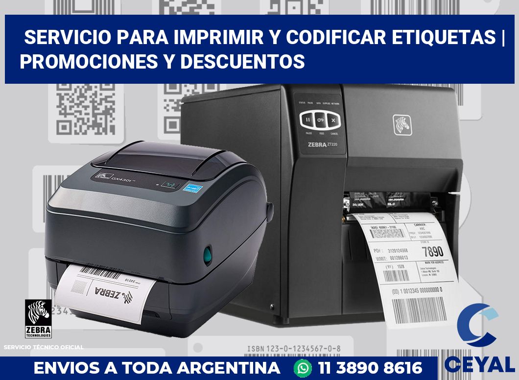 Servicio para imprimir y codificar etiquetas | Promociones y descuentos