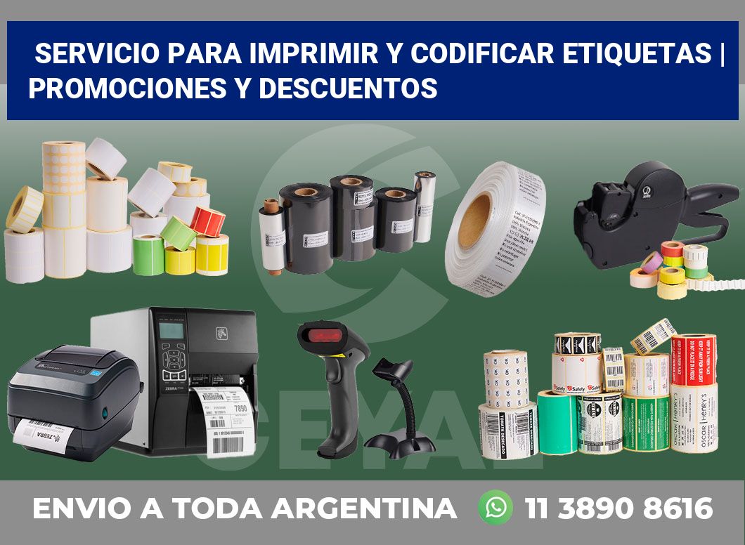 Servicio para imprimir y codificar etiquetas | Promociones y descuentos