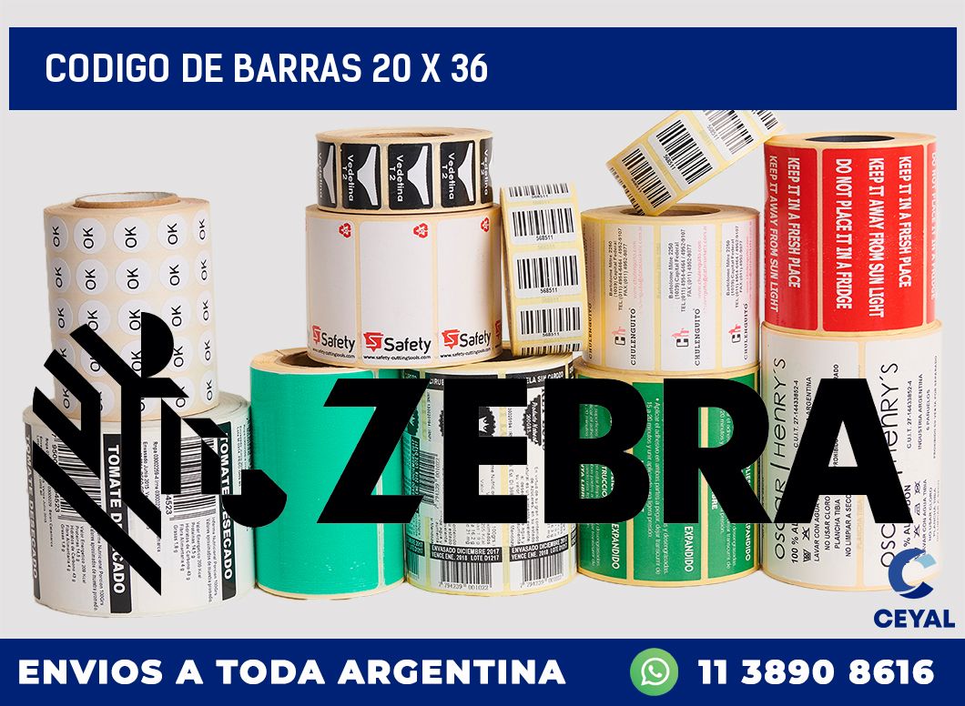 codigo de barras 20 x 36