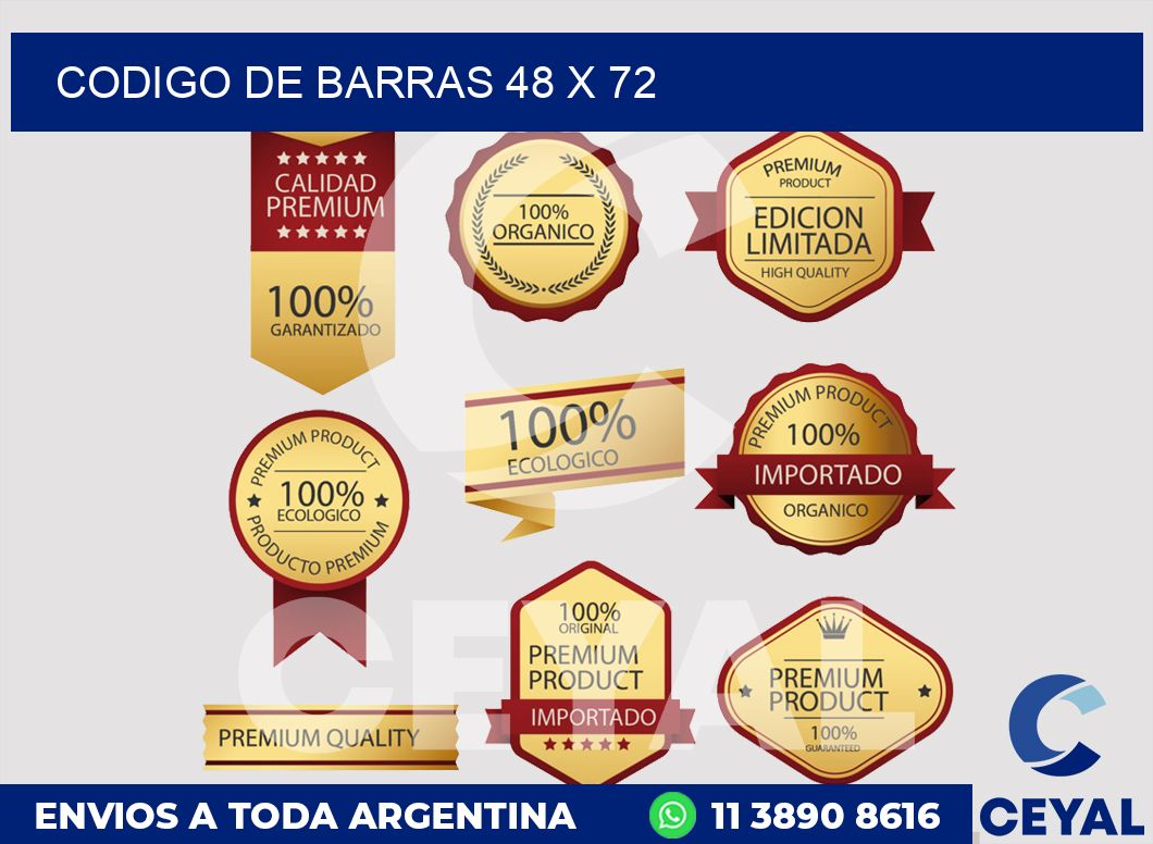 codigo de barras 48 x 72