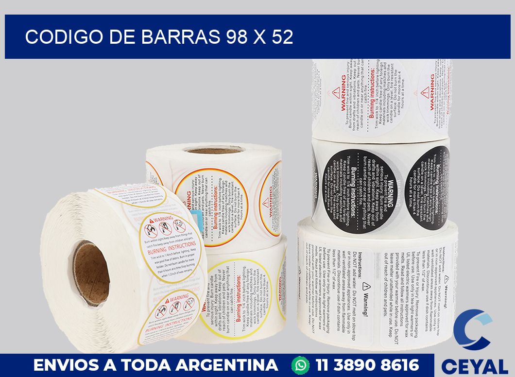 codigo de barras 98 x 52