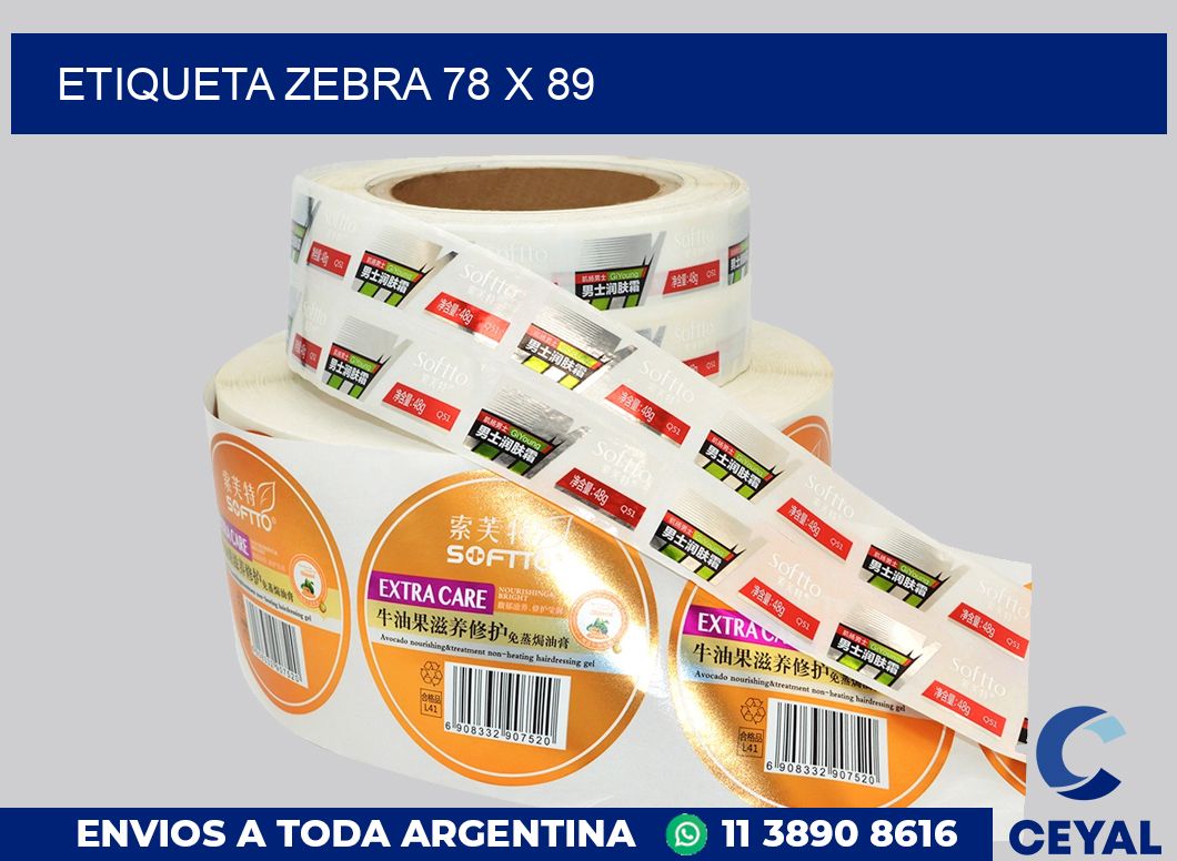 etiqueta zebra 78 x 89